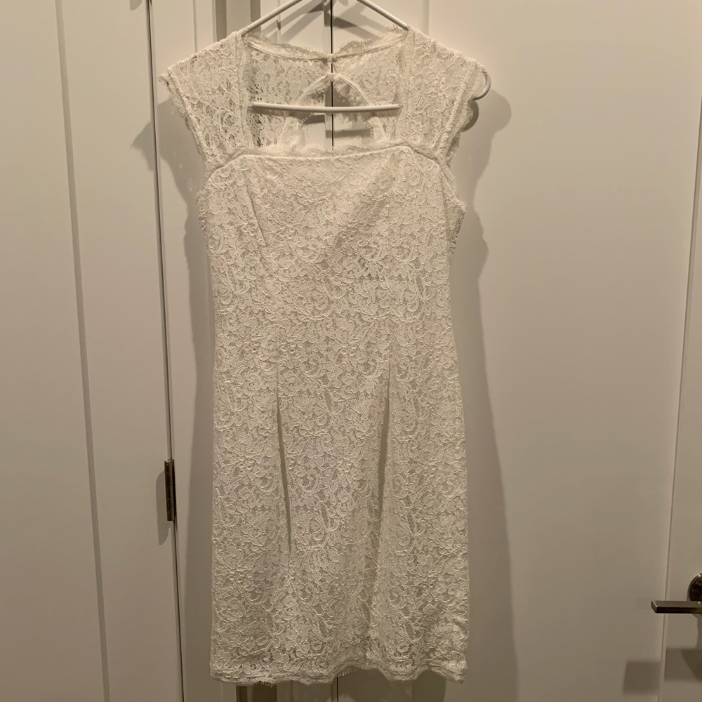 Elegant, lace white dress